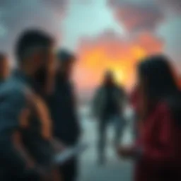 People discussing urgent feelings about a possible nuclear event in the Middle East