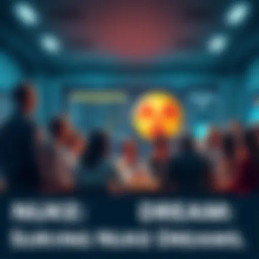 A group of people engaging in a lively conversation about nuclear dreams in a digital forum setting