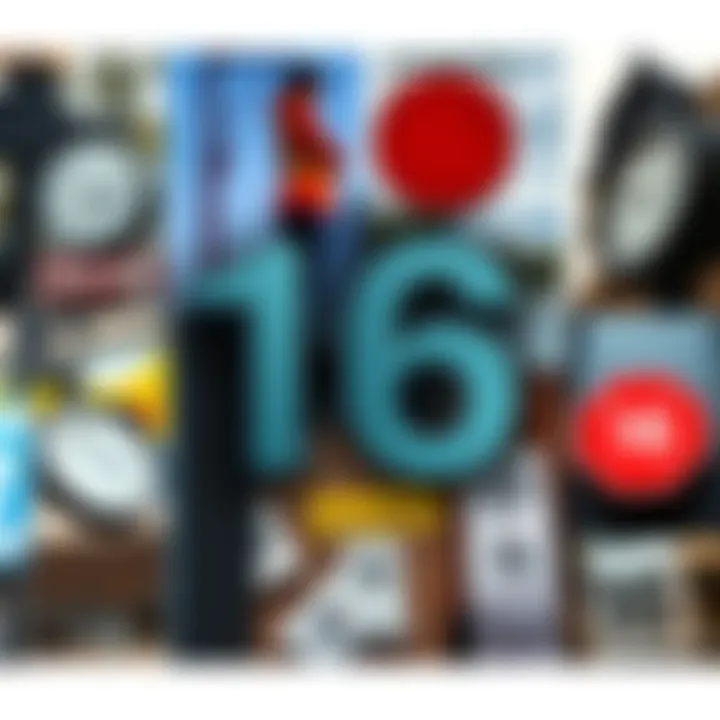 A collage showing the number 16 in street signs, clocks, and receipts, representing its frequent appearance in daily life.