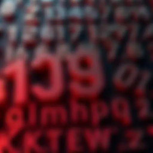 Single-digit numbers arranged with corresponding letters of the alphabet, symbolizing their link in a creative way.