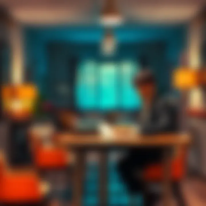 A person sitting at a table preparing notes for a volunteer interview at a nursing home, looking hopeful and determined.