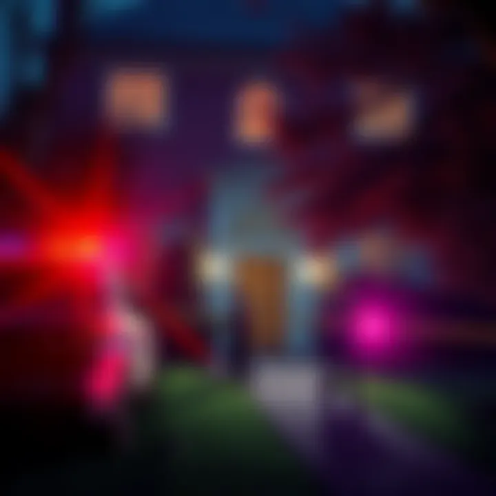 Police and investigators at the scene outside Barack Obama's residence after a housekeeper was found dead indoors.