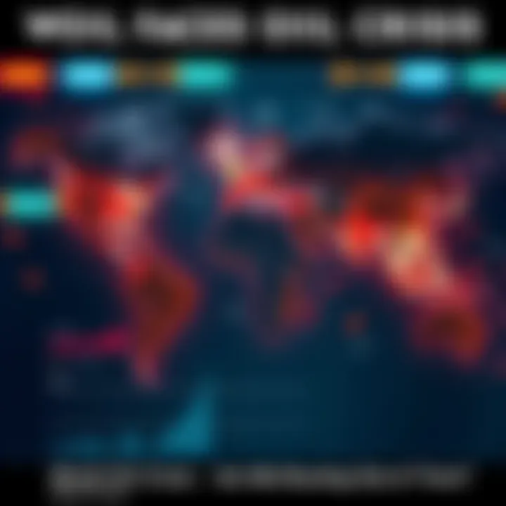 A world map highlighting regions affected by the oil crisis, with graphs showing rising oil prices and consumption rates.