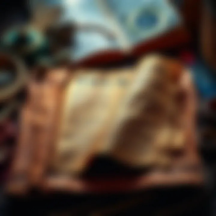 Ancient scroll with inscriptions warning about moral decline and redemption of Israel