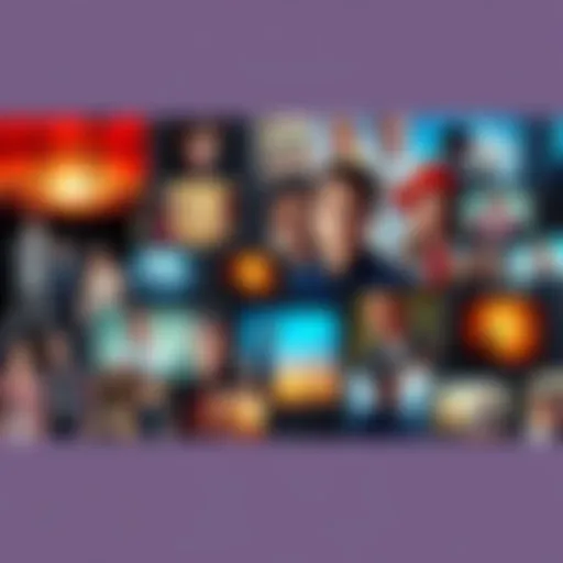 A collage of classic TV episodes showcasing iconic characters and scenes from popular shows, reflecting their impact on today's culture.