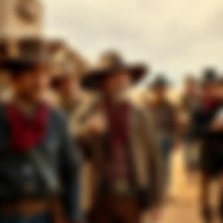 An image showing a group of men in an Old West setting, with a focus on one man who is claimed to be Billy the Kid, but under investigation for accuracy.