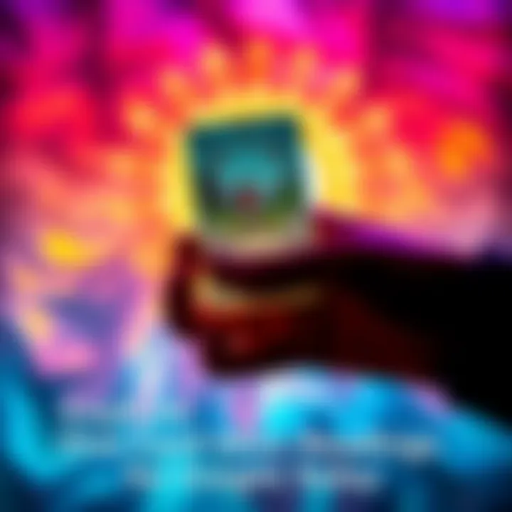 A hand holding a tarot card against a colorful background, symbolizing guidance and insight