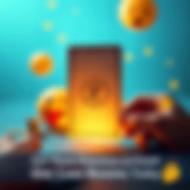 One Card Reading Concept A tarot card being drawn with initials and a mood emoji in the background