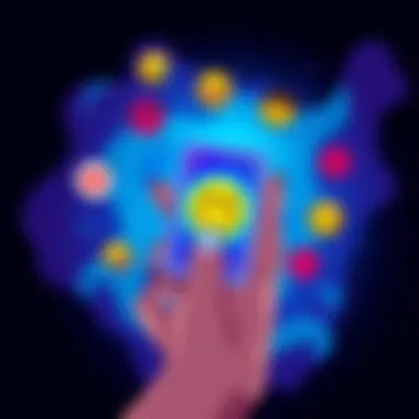 One-Card Reading Engagement A colorful illustration showing a hand holding a tarot card with a smiley face emoji and mood emojis around it, symbolizing personalized insights and community interaction in comments.