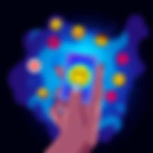 One-Card Reading Engagement A colorful illustration showing a hand holding a tarot card with a smiley face emoji and mood emojis around it, symbolizing personalized insights and community interaction in comments.