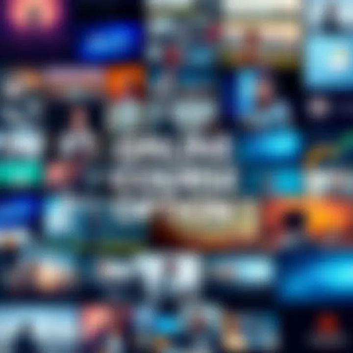 A collage of diverse online course platforms showcasing various subjects and learning styles.