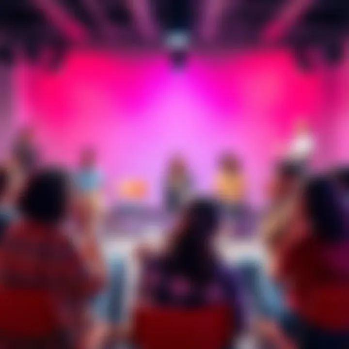 A group of diverse people sitting in a circle sharing their thoughts in an open forum