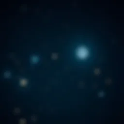 Bright orbs of light hovering in a dark sky, symbolizing contact with non-human intelligences through CE-5 experiences.