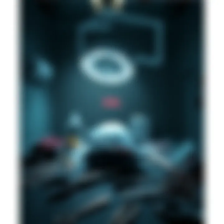 A dark room with surgical tools scattered around, reflecting the grim reality of organ harvesting.