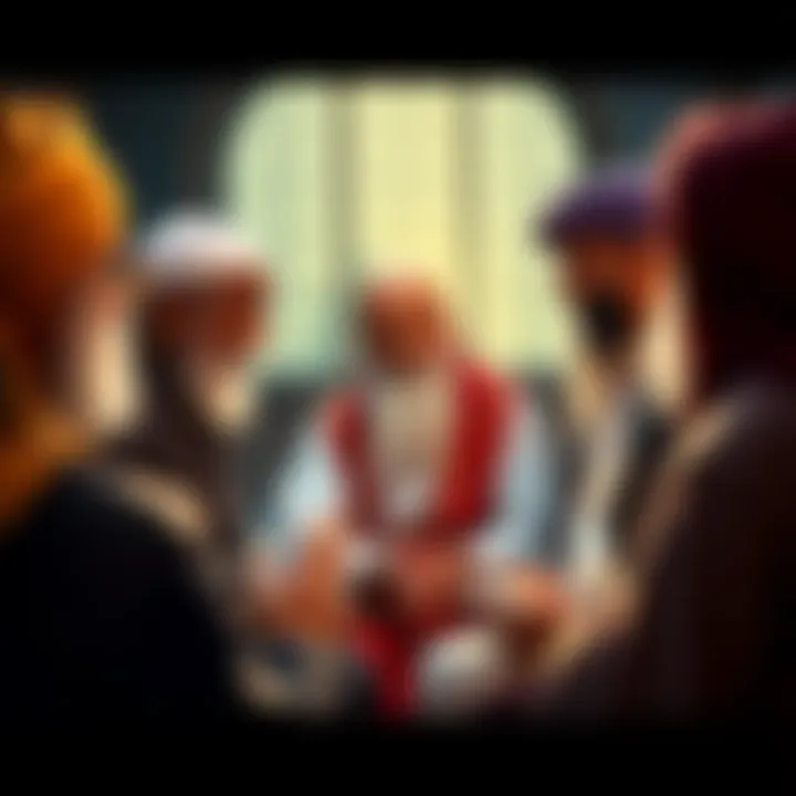 Osho discussing with scholars Osho in a thoughtful discussion with Muslim scholars about Islam and identity