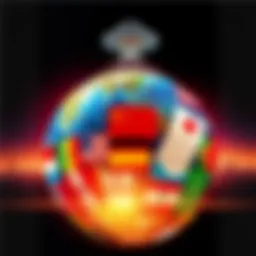 Other Nations and Extraterrestrials A globe with various country flags and a UFO hovering above, representing global awareness of extraterrestrial life.