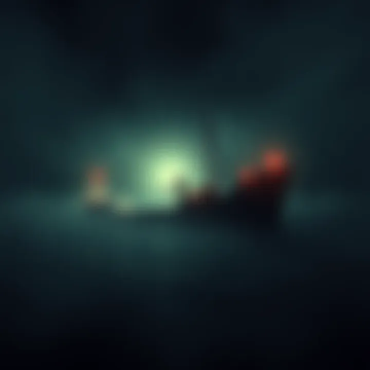 The abandoned Ourang Medan ship floating eerily in dark waters, surrounded by thick fog with no crew visible.