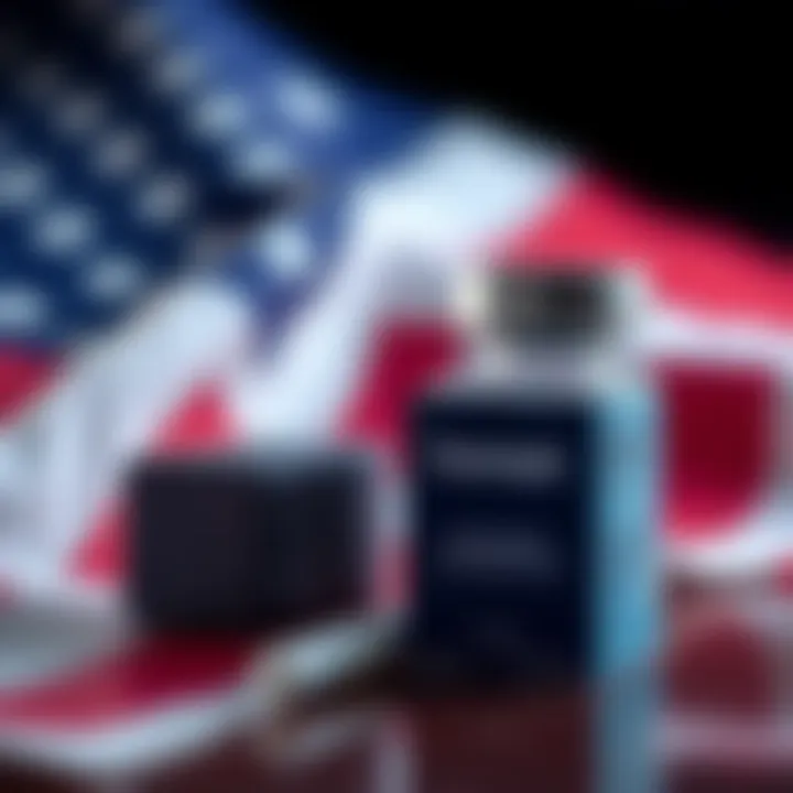 A close-up of the Ozempic medication box next to a U.S. flag, symbolizing the controversy between the U.S. and Denmark over the drug.