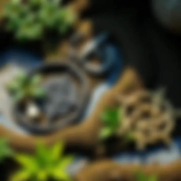 A circle of pagan symbols surrounded by nature, representing beliefs and ethics