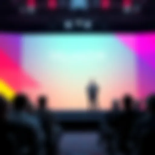 Alex Karp speaking about AI's impact on voting influence at a conference