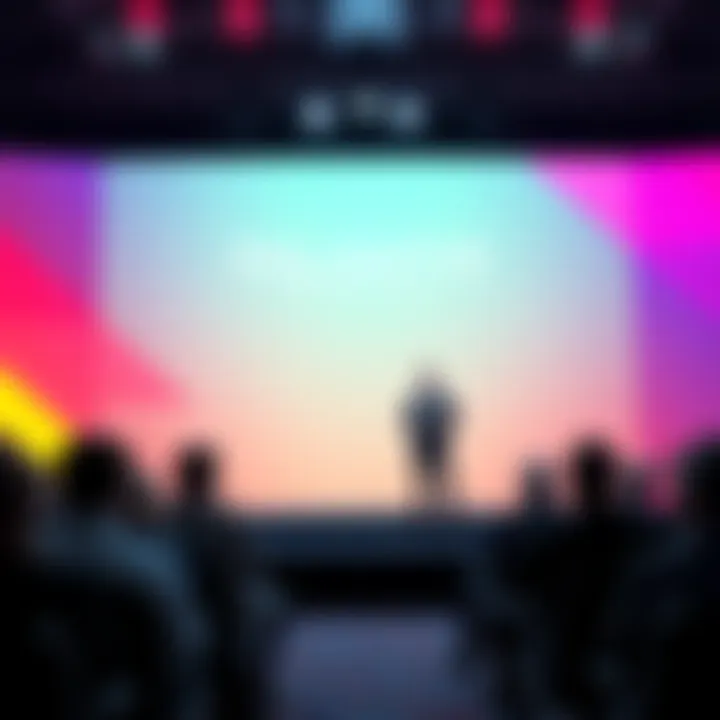 Alex Karp speaking about AI's impact on voting influence at a conference