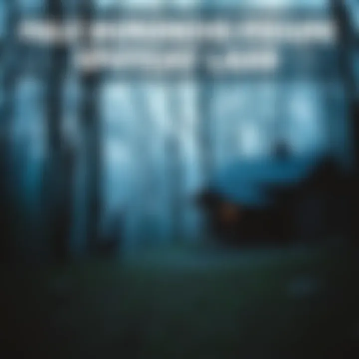 A pale humanoid figure stands near a secluded cabin in Kentucky, surrounded by trees.