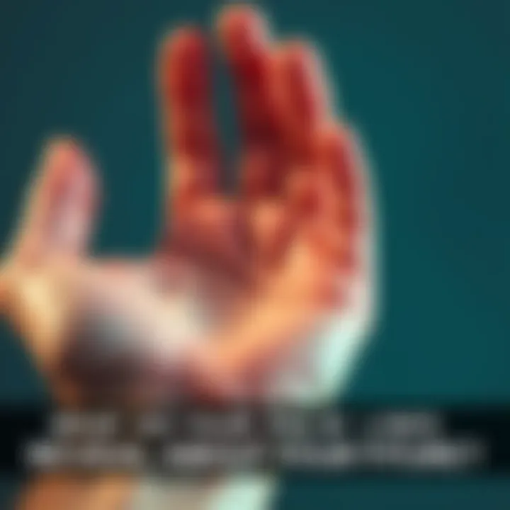 Close-up of a person's palm showing distinct lines that indicate different life aspects