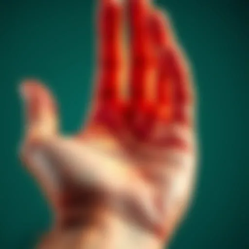 A close-up of a hand showing detailed palm lines, symbolizing guidance and personality insights.