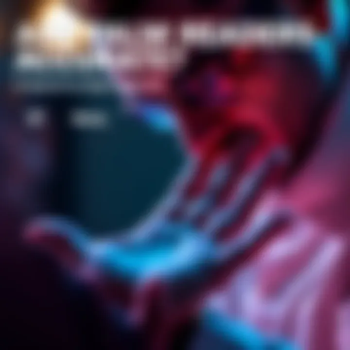 A close-up of a palm reader analyzing a person's palm for insights
