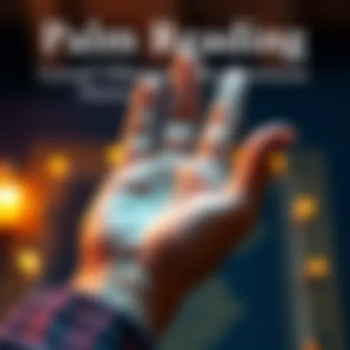 A close-up of a person's hand being examined for palm reading, indicating positive signs and good vibes ahead