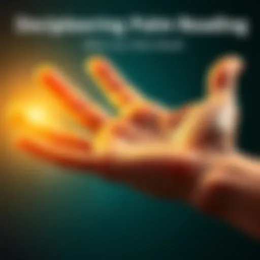 A close-up of a hand showing lines and shapes for palmistry analysis