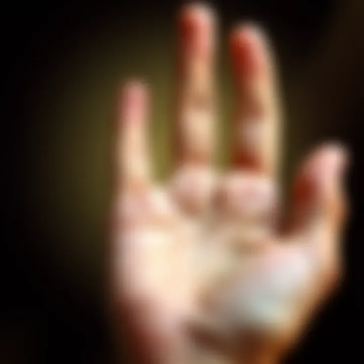 A person's hand with lines visible on the palm, symbolizing palmistry and life's insights.