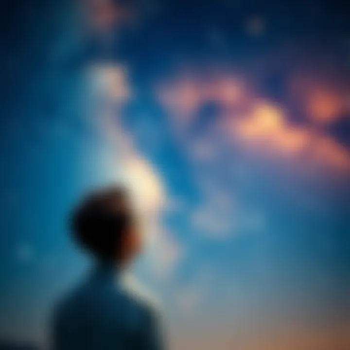 A thoughtful person gazes at a starry sky, contemplating the idea of lost loved ones existing in another universe.