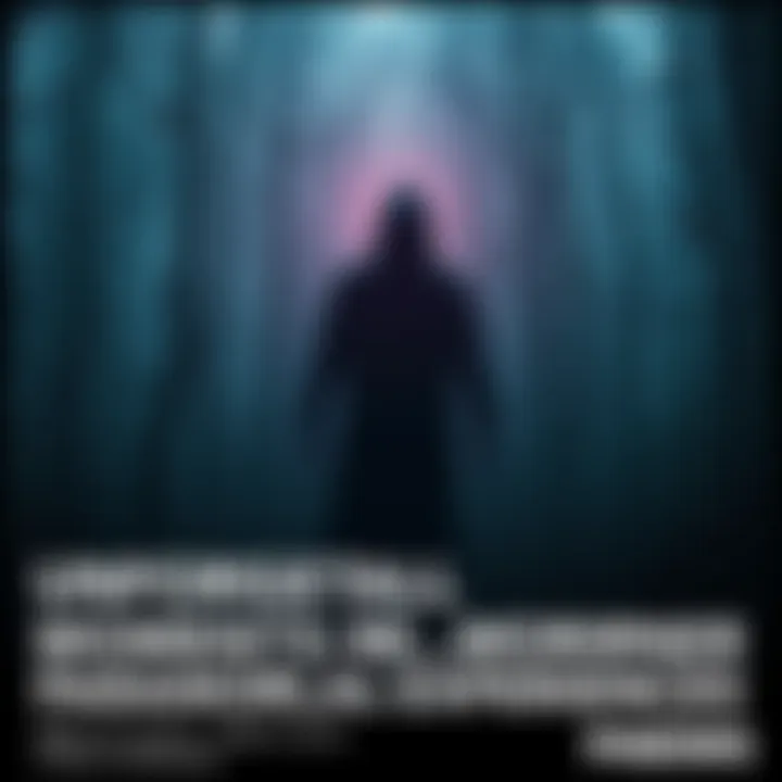 A dark silhouette of a ghostly figure in a misty forest, evoking a sense of mystery and curiosity about the supernatural.