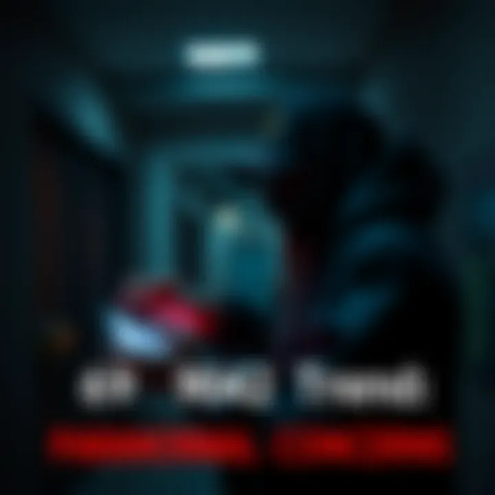 Person exploring paranormal trend Individual documenting their experience with the 690452 trend in a dark setting, hinting at supernatural concerns