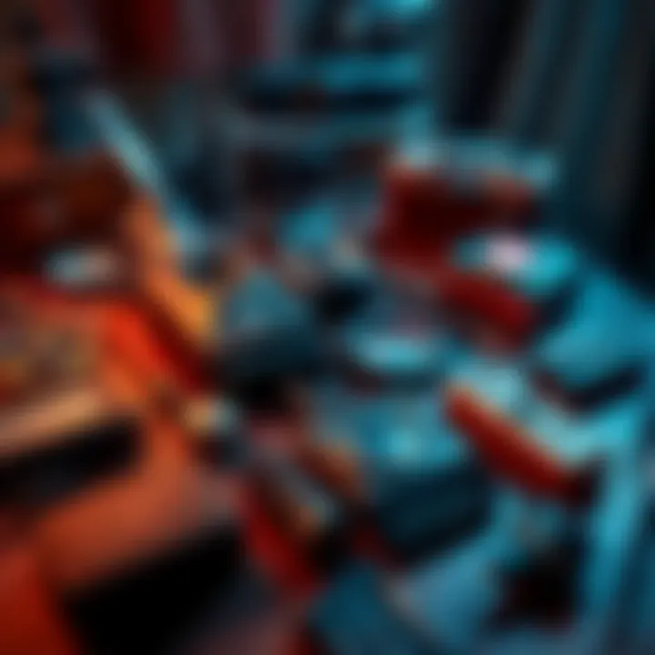 Paranormal investigation devices laid out A collection of popular paranormal investigation tools including spirit boxes and polterpods on a table