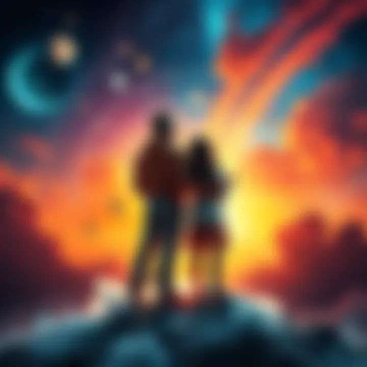 Astrological Exploration of Parent-Child Relationships A visual representation of the emotional complexities between parents and children through astrology