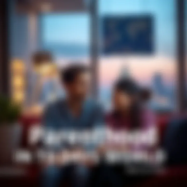 A thoughtful couple sitting together, contemplating the challenges of parenthood in a modern setting.