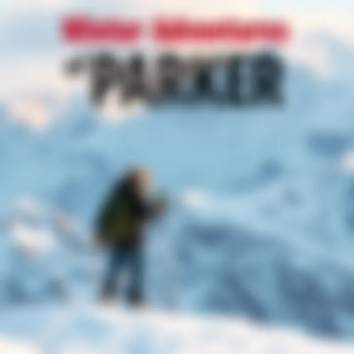 Parker exploring a snowy mountain landscape during his winter adventures