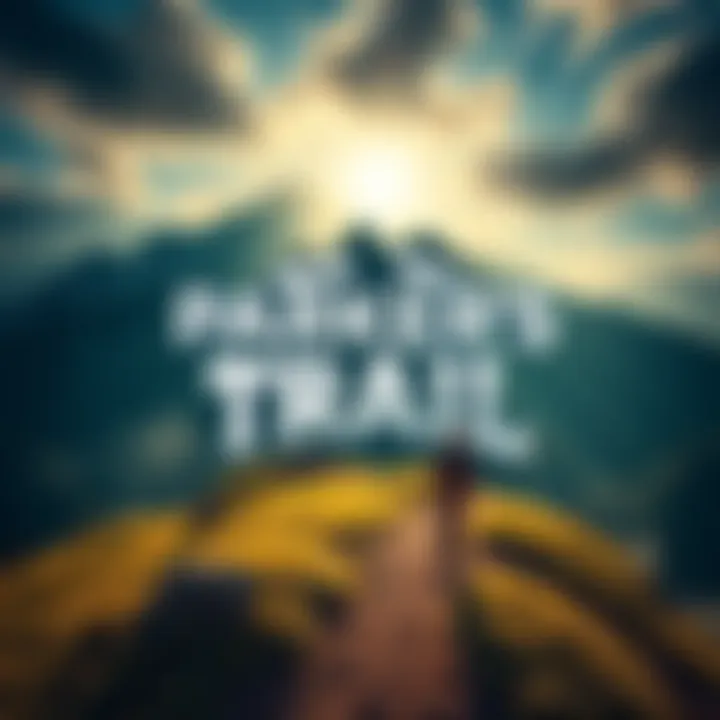 Promotional graphic for Parker's Trail featuring the show's logo and nature scenes