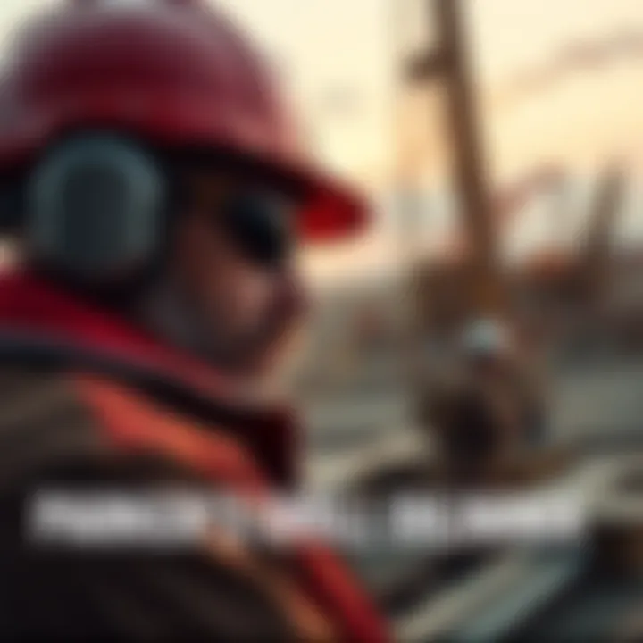 A tense moment in Parker's drilling operations with financial graphs and drill rigs in the background