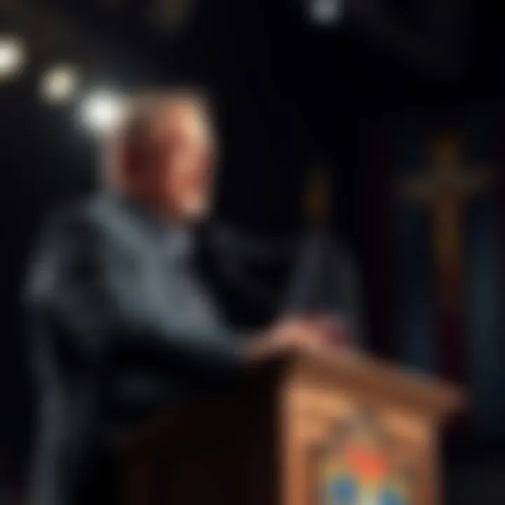 Pastor Shane Vaughn makes a controversial comparison between Trump's legal issues and Christ's crucifixion during a speech