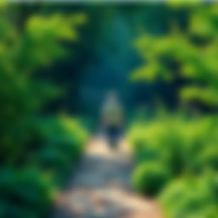 A person walking on a path surrounded by greenery, symbolizing physical recovery and personal growth in relationships