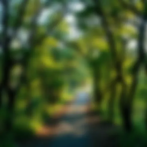 A serene pathway surrounded by trees and soft light, symbolizing a journey of personal experience and discovery of the Tao.