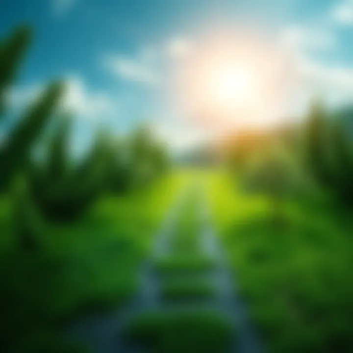A serene pathway through a lush green landscape symbolizing personal growth and new beginnings after reflection.