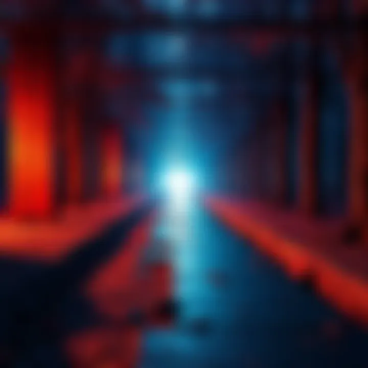 A serene pathway leading towards a bright light, symbolizing the afterlife journey