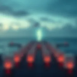 A photo capturing a ghostly figure at the USS Arizona memorial in Pearl Harbor, site of the 1941 attack where many sailors died.