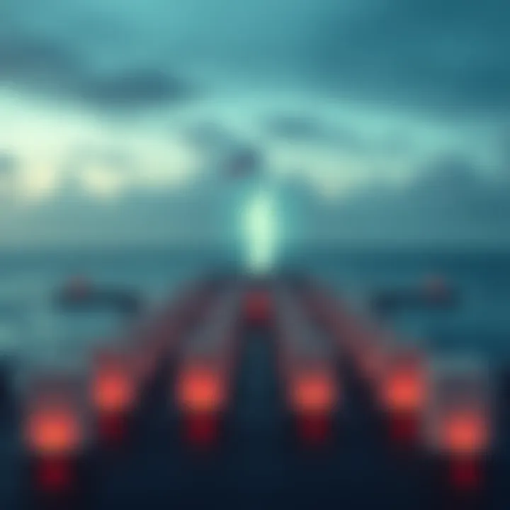 A photo capturing a ghostly figure at the USS Arizona memorial in Pearl Harbor, site of the 1941 attack where many sailors died.