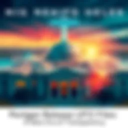 Pentagon UFO Files Release The Pentagon building with an overlay of UFO images and documents being released to the public