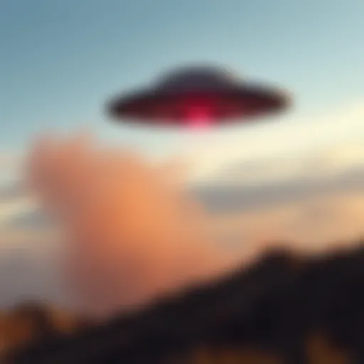 A dark, maroonish object visible in the sky, captured in the Pentagon's UFO video, moving against the wind.